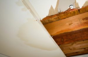 Home Interior Water leaking damage for background