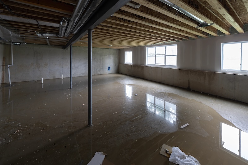 flooded basement